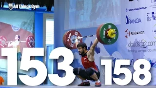 Daniyar Ismayilov (69kg) 153kg Snatch 158kg Attempt 2015 European U23 Weightlifting Championships