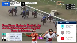 This Horse Predicted the Super Bowl? (Gulfstream Park February 7, 2021 Race 6)
