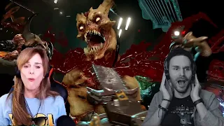 MY MOM REACTS TO DOOM Eternal - Official Trailer 2