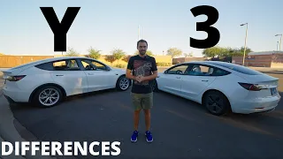 Tesla Model Y Compared to Model 3 - Dimensions