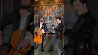 Dimash singing Ave Maria with Hauser, the famous cellist