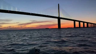 Fishing in Tampa Bay Shipping Channel (Underwater Footage)