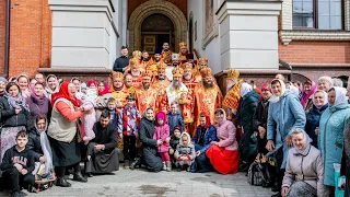 Торжественное Пасхальное богослужение в Борисполе и поздравление Бориспольской епархии.
