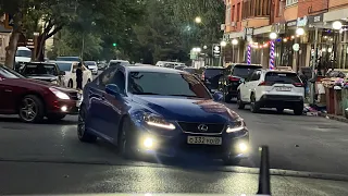 Движ на двух CLS и на Lexus IS-F в Махачкале