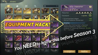 Lotr: Rise to War - Equipment Hack Must Know for Season 3!