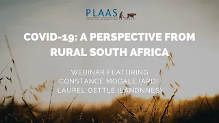 Covid-19: A perspective from rural South Africa