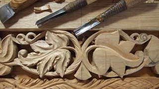 Wood carving. Резьба по дереву. Виноградная лоза.