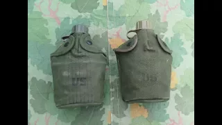 M-1956 Canteen covers 1st pattern and 2nd pattern