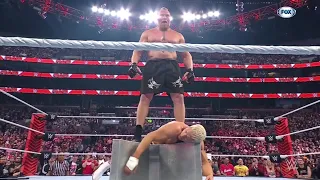 Brock Lesnar ataca brutalmente a Cody Rhodes - WWE Raw 03/04/2023 (En Español)