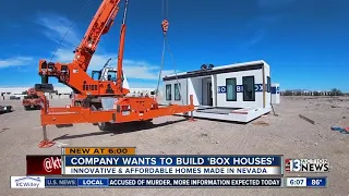 Inventor introduces idea of building 'box houses' in Las Vegas