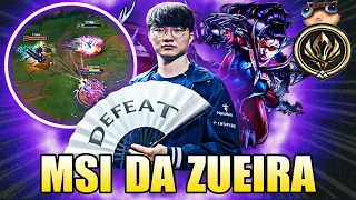 FAKER EXPOSTO e KITING PERFEITO de VAYNE - MSI DA ZUEIRA