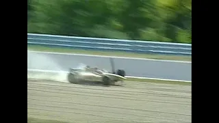 1996 Hungaroring Brundle crash