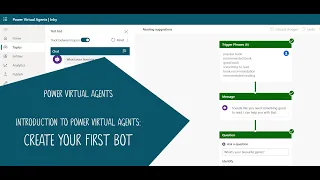Introduction to Power Virtual Agents: Create Your First Bot