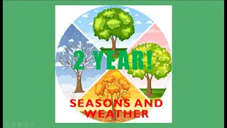 Урок для 2го класу. За підручником О.Карпюк. Розділ 8, уроки 1,2,3. Seasons and Weather