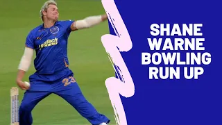 Shane Warne  Bowling Run Up : Masterclass Revealed Shane warne bowling run up.