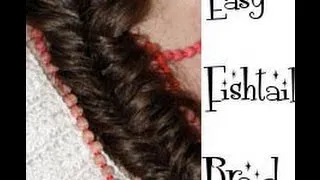 EASY fishtail BRAID plait SIMPLE fast hair tutorial long hair how to - Vintagious