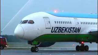 Uzbekistan Airways возвратились в аэропорт Домодедово 🇺🇿