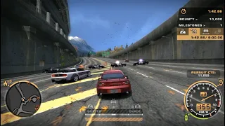 Mia and Jewels vs Police Officers ( NFS MW 2005 )