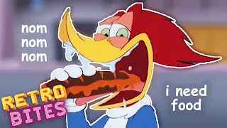 Woody Woodpecker Being Hungry for  8 Minutes | Woody Woodpecker | Old Cartoons | Retro Bites