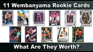 11 Different Victor Wembanyama Rookie Cards - What Are They Worth - 2023 Panini Donruss