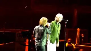 Bon Jovi - JBJ and Sir Bob Geldof singing 'I Dont Like Mondays'  at the O2 Arena in London.