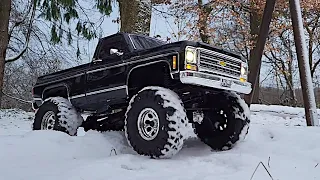 TRAXXAS TRX4 Chevrolet K10 Cheyenne // John Wick says: "It's pretty cold out here!🥶 F*cking snow!🌨"