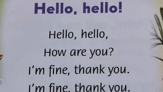 English for kids. Song hello, hello.