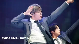 [방탄소년단 지민] 191130 MMA - 상남자(Boy In Luv) JIMIN FOCUS BTS 지민 직캠