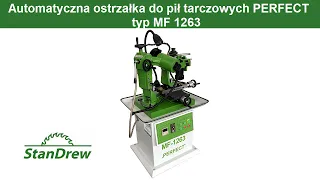 Automatyczna ostrzałka do pił tarczowych PERFECT typ MF 1263 - StanDrew maszyny stolarskie