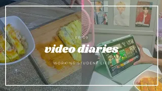 ⛅ Video Diary 9: working student life, actual rarejob (esl) lesson | Hey An;