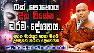 බක් පුන් පොහෝදා සුවිශේෂී ධර්ම දේශනය | Galigamuwe Gnanadeepa Thero | Bak Poya Bana | Bak Poya | Bana