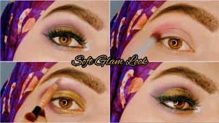 soft glam bridal eye makeup tutorial valima eye makeup for beginners step by step | easy eyes look