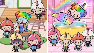 Tôi Là Thiên Thần Người Cá Unicorn | Toca Life Story | Toca Boca