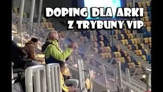 Doping dla Arki z trybuny VIP | Arka Gdynia - Zagłębie Sosnowiec | 18.11.2020