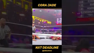 The Evolution of wrestler Cora Jade! AEW Dark to WWE NXT Deadline 2 years later #wrestling #shorts