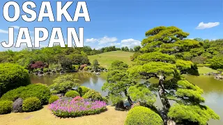 【4K】Japanese Zen Garden Walking tour | Osaka, Japan