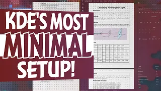My Old KDE Plasma Minimalistic Setup