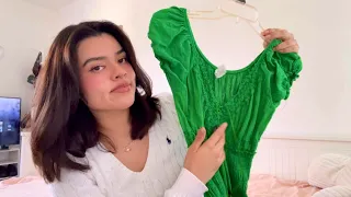 ASMR Thrift haul!🫶🏼✨tingly fabric scratching✨