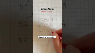 Astuce Maths - Soustraction #maths #mathtricks #shorts