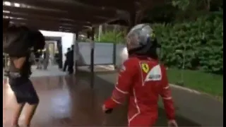 Vettel after retirement - Singapore GP 2017