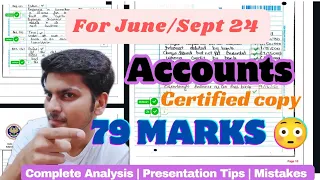 CA Foundation Accounts Certified Copy | RTI Copy | 79 Marks | for June/Sept 24 attempt | must watch