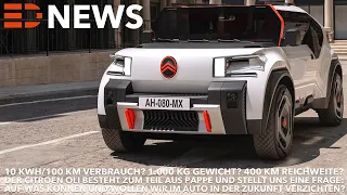 2023 Citroen Oli! Dieses Concept ist zum Teil aus Pappe! Weniger Gewicht = mehr Reichweite?