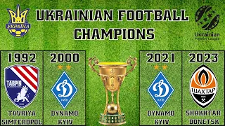 Ukrainian Football Champions / From 1992 To 2023 / Ukrainian Premier League Winners