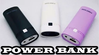 Компактный и недорогой Power Bank (повер банк) на два аккумулятора 18650 1A. Aliexpress