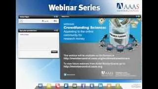 Webinar: Crowdfunding Science: Appealing to the online community for research money