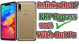 Infinix Hot 7 Frp Bypass | Infinix Hot 7 Google Account Bypass | Infinix Hot 7 Pro X625C 9.1.0 FRP