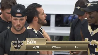 Derek Carr All Throws Game 1 Preseason | New Orleans Saints