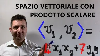 Spazi vettoriali con prodotto scalare (positivo) standard e non standard .Norma di un vettore