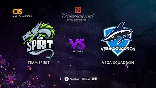 Team Spirit vs Vega Squadron, TI9 Qualifiers CIS, bo1 [Maelstorm & Inmate]