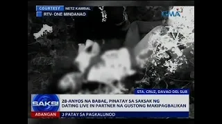 Saksi: 28-anyos na babae, pinatay sa saksak ng dating live in partner na gustong makipagbalikan